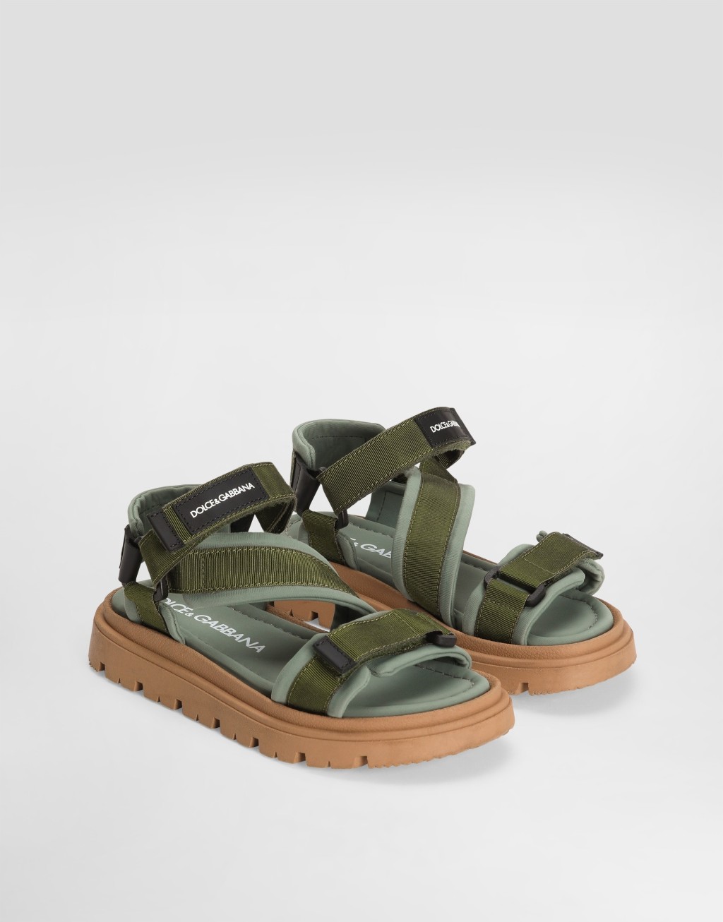 织物与纳帕小牛皮凉鞋2