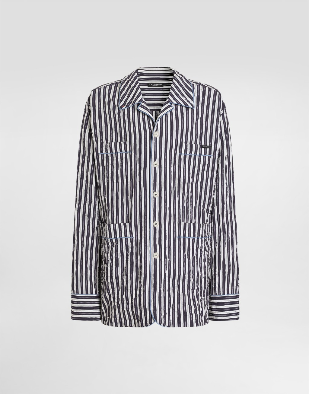 褶皱条纹梳妆台衬衫1