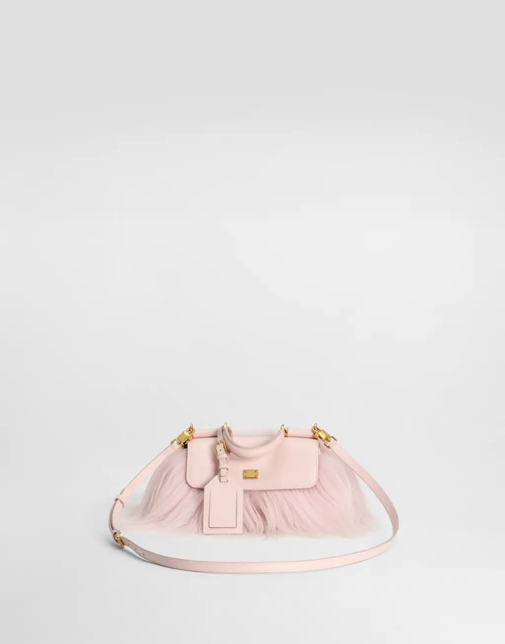 长毛山羊皮与Plongé小牛皮材质 Mini My Sicily 迷你手袋