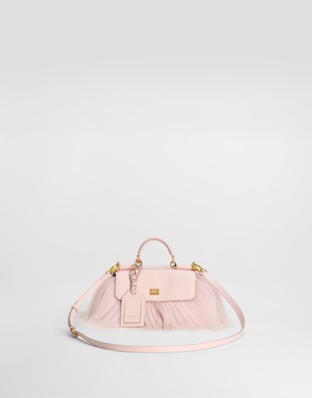 长毛山羊皮与Plongé小牛皮材质 Mini My Sicily 迷你手袋3