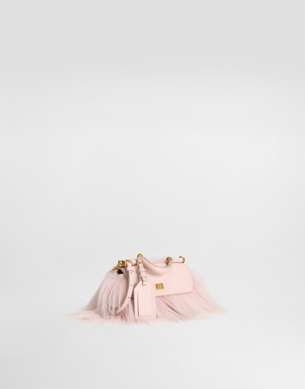 长毛山羊皮与Plongé小牛皮材质 Mini My Sicily 迷你手袋4