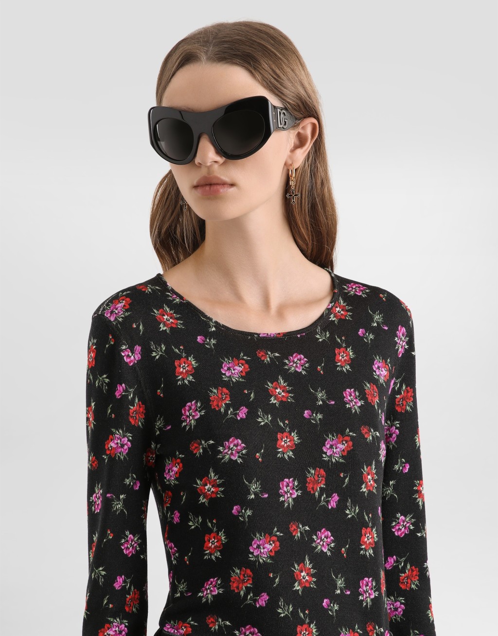 花卉印花真丝套衫4