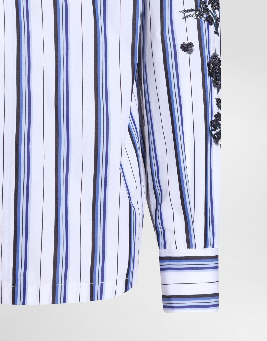 棉与真丝混纺华美刺绣衬衫5