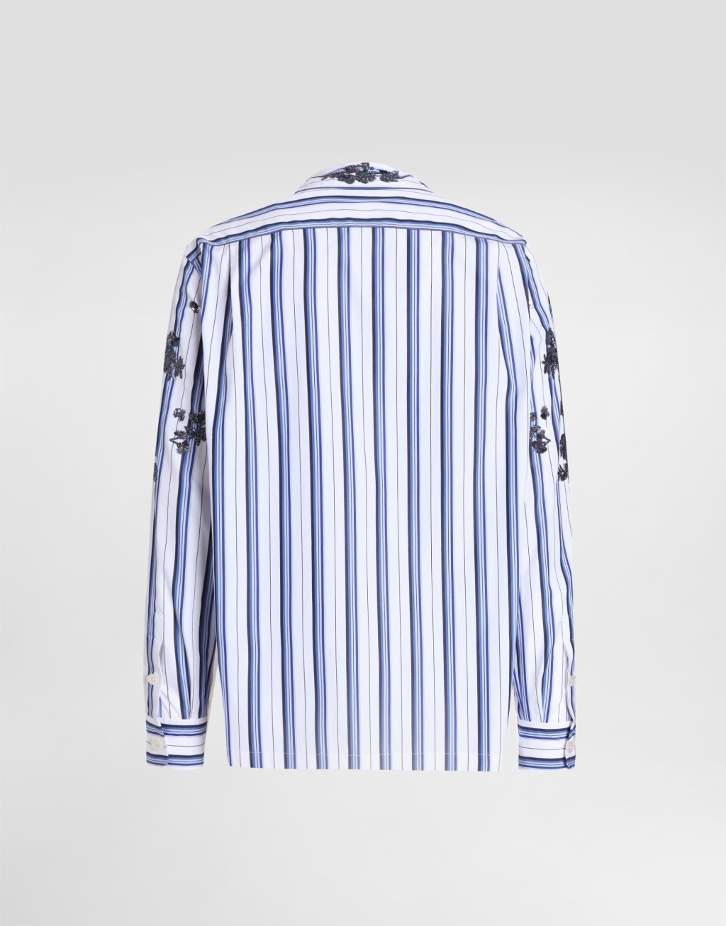 棉与真丝混纺华美刺绣衬衫2