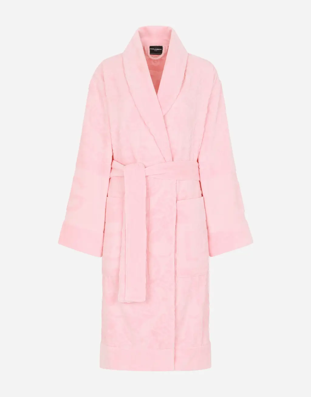 提花棉质毛圈织物浴袍