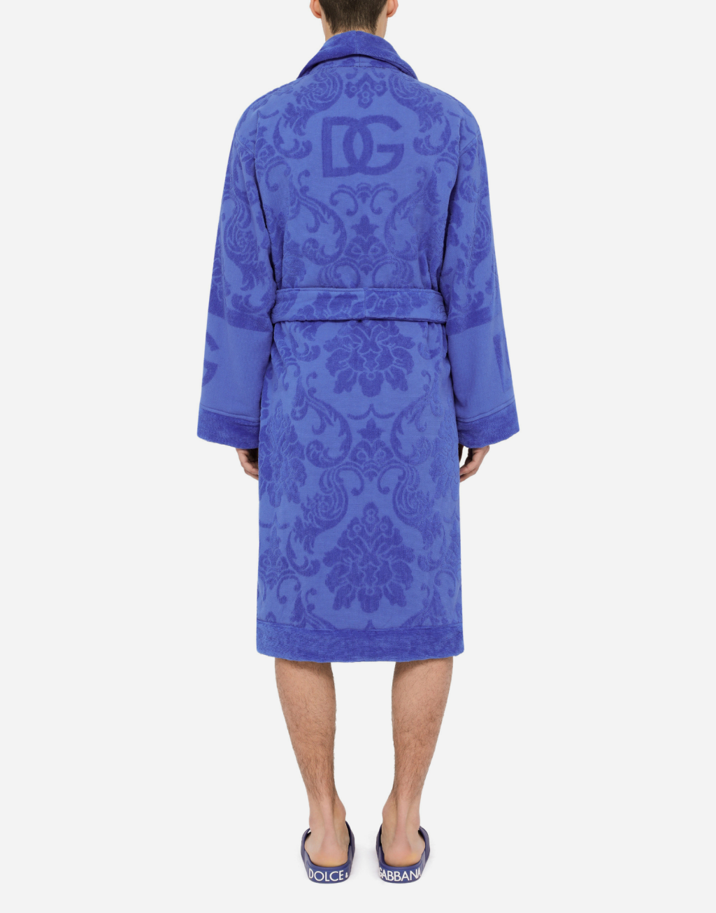 提花棉质毛圈织物浴袍8