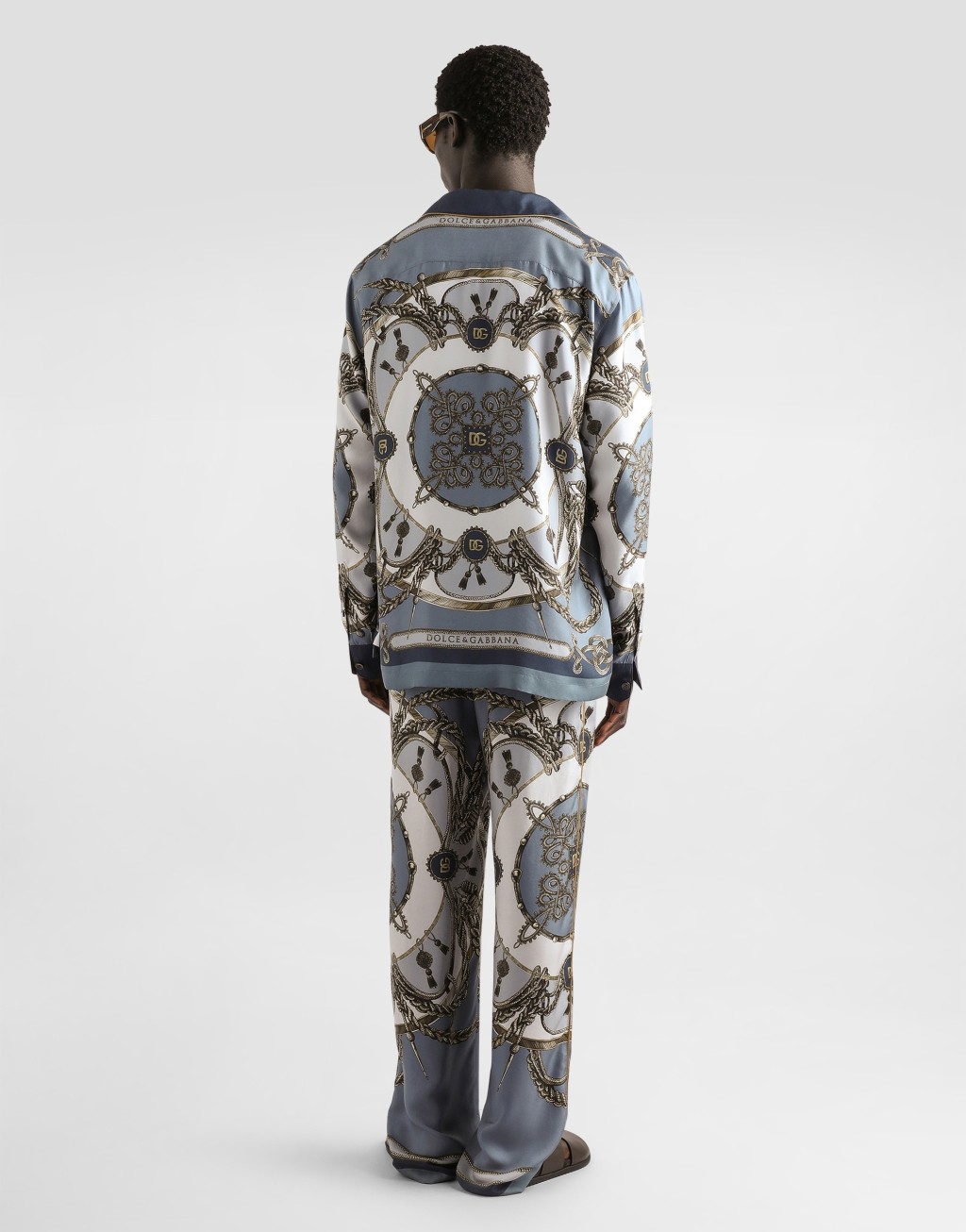 cargo 印花Vanity真丝斜纹长裤3