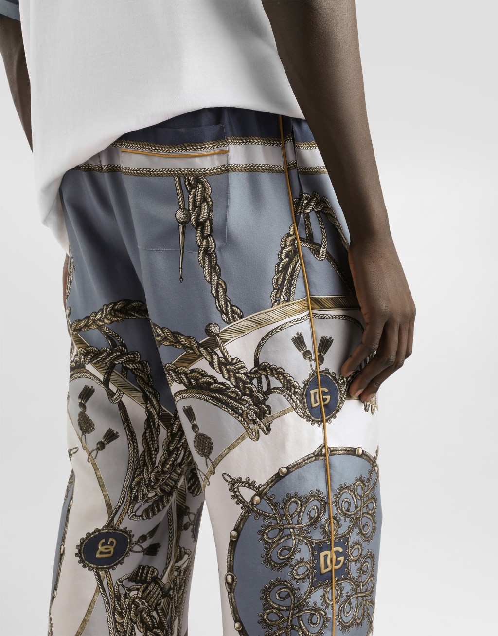 cargo 印花Vanity真丝斜纹长裤4