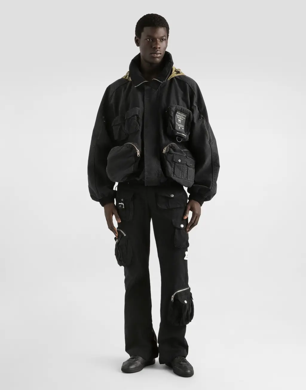 打蜡罗纹轰炸机夹克