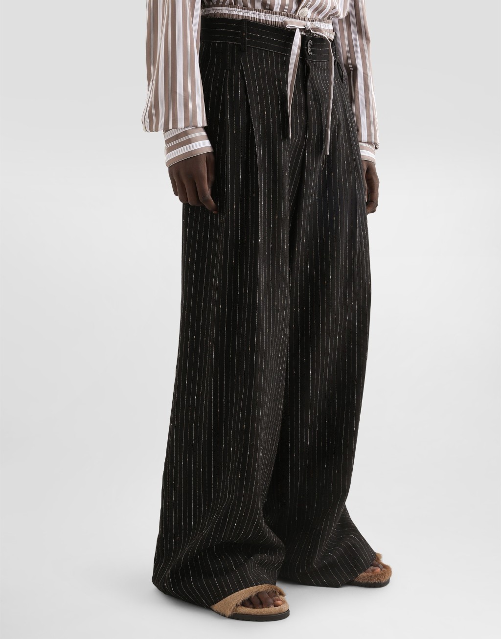 细条纹西装裤4