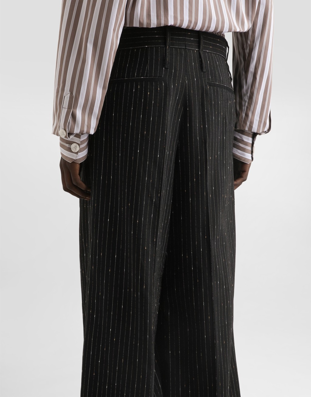 细条纹西装裤6