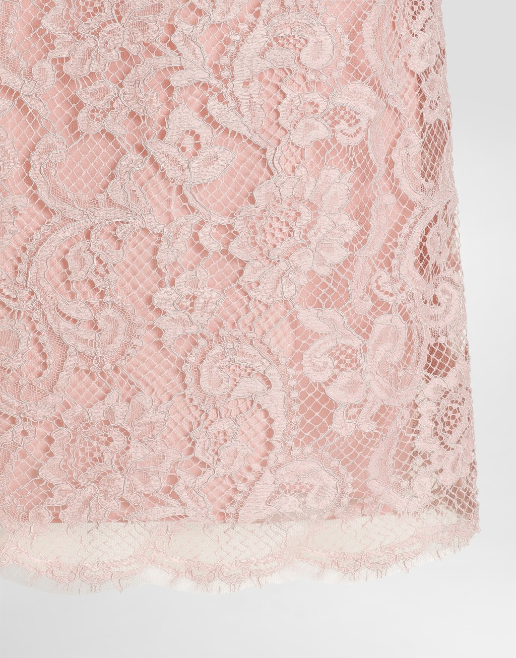 中长半身裙 绳绣蕾丝3