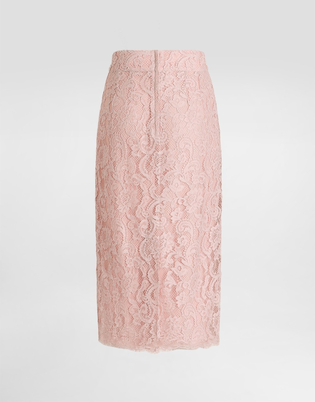 中长半身裙 绳绣蕾丝2