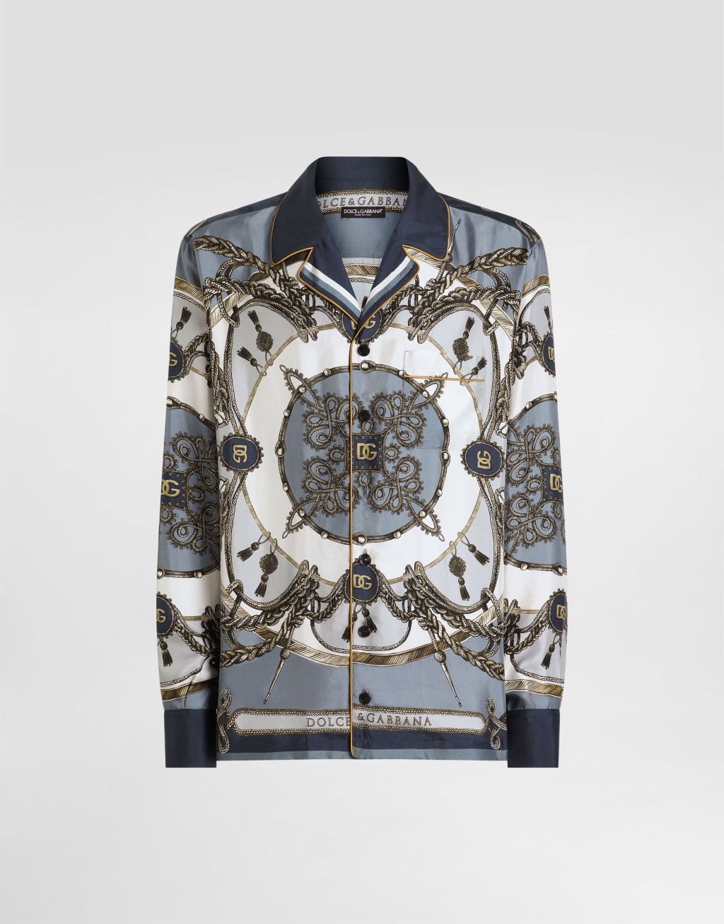 cargo 印花真丝斜纹衬衫1