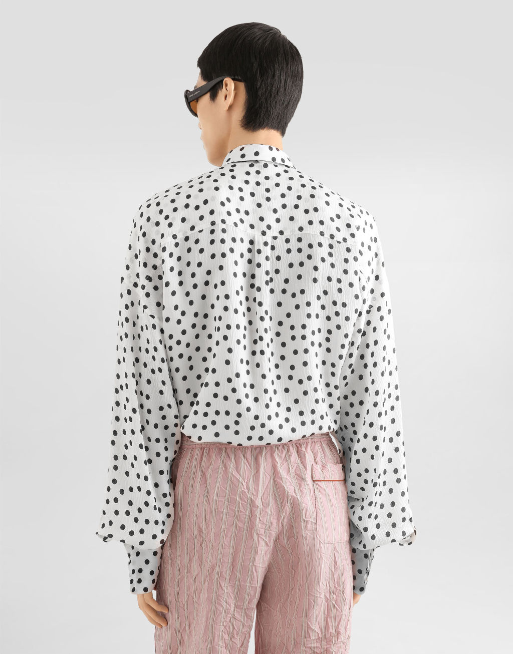 波点印花波浪真丝衬衫4