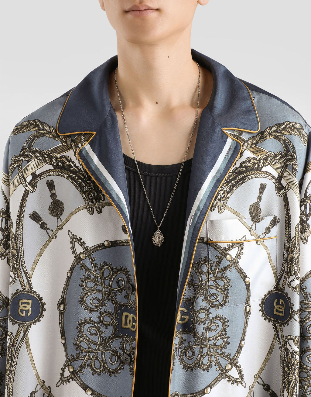 cargo 印花真丝斜纹衬衫4