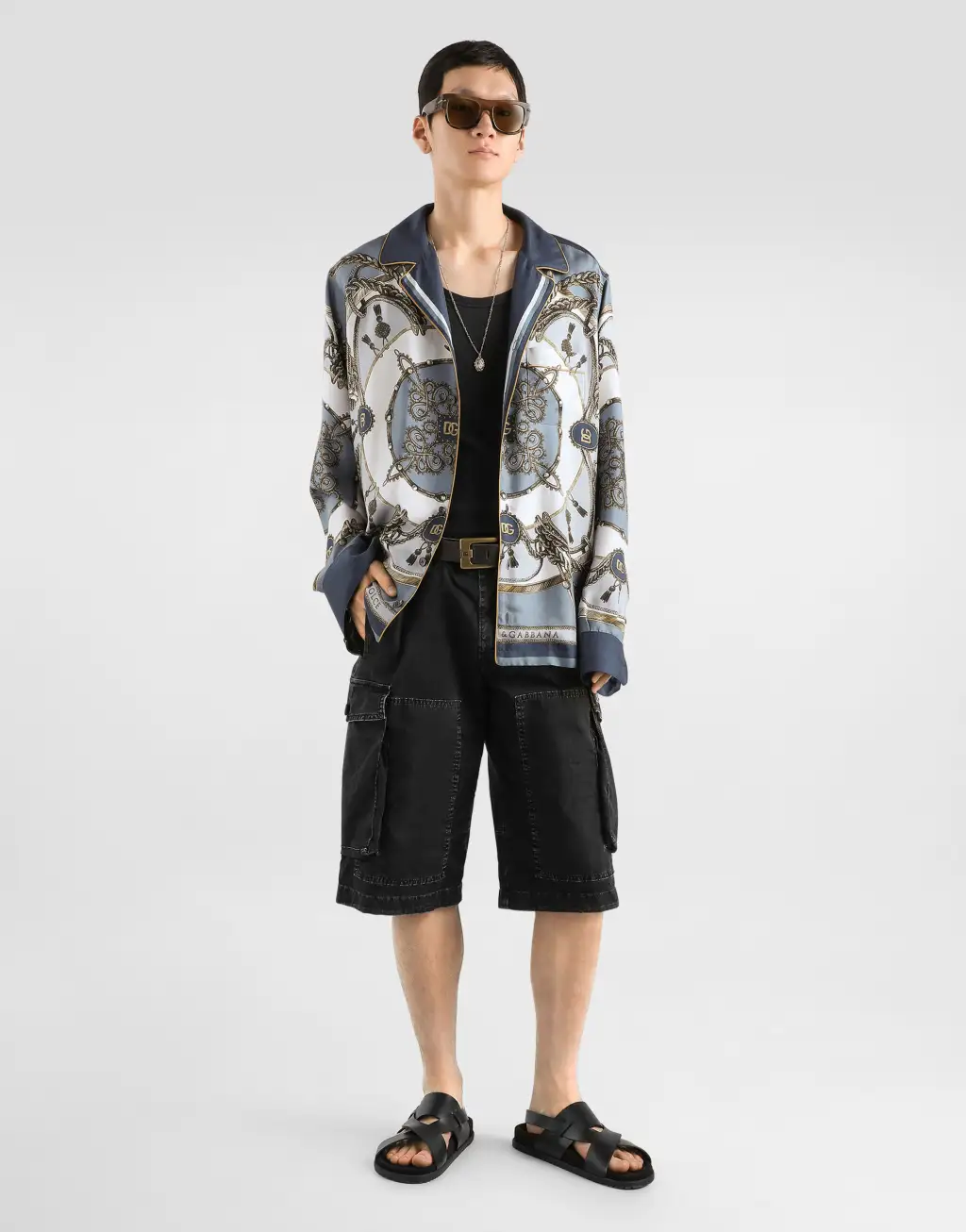 cargo 印花真丝斜纹衬衫