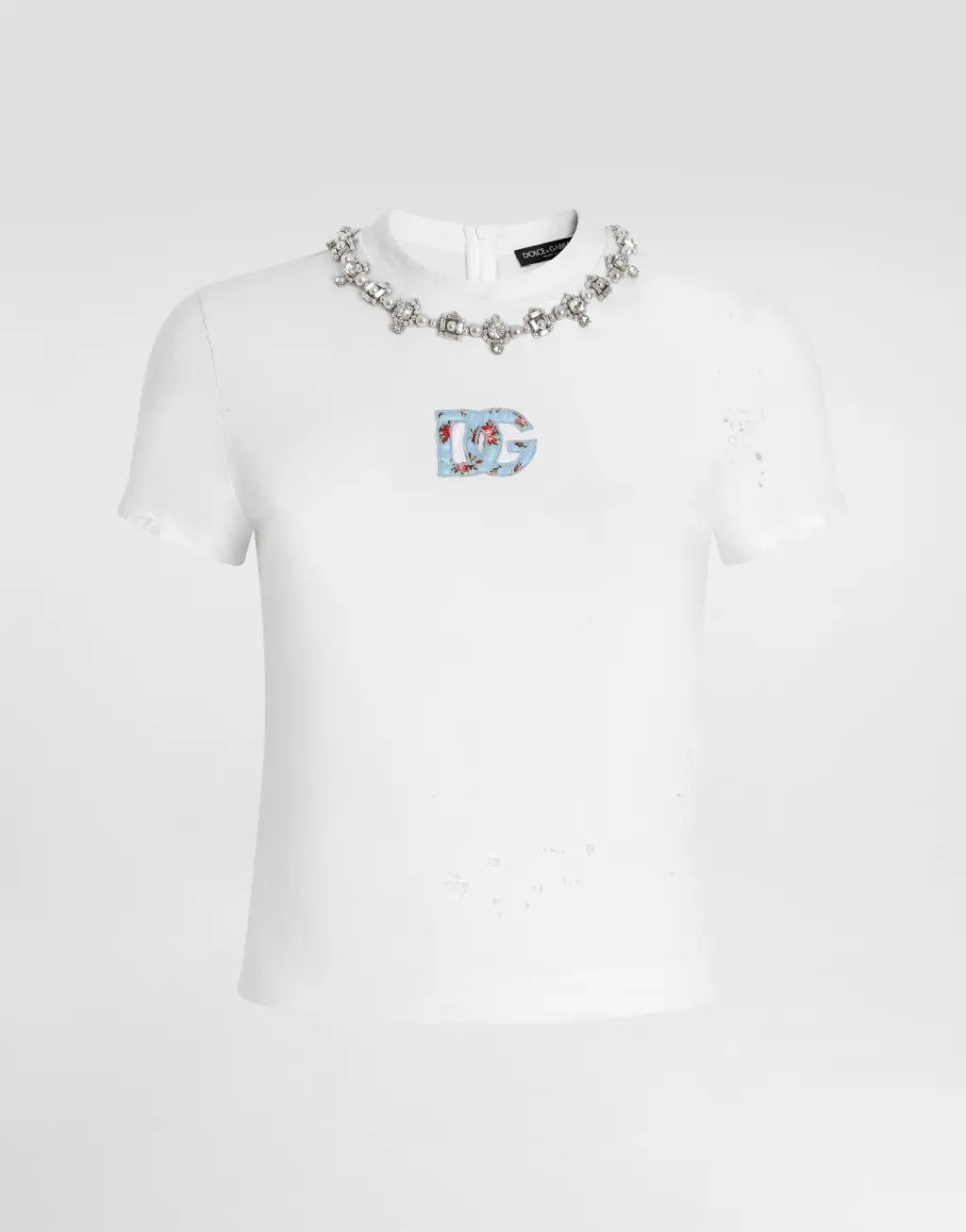 DG贴布与水晶针织T恤