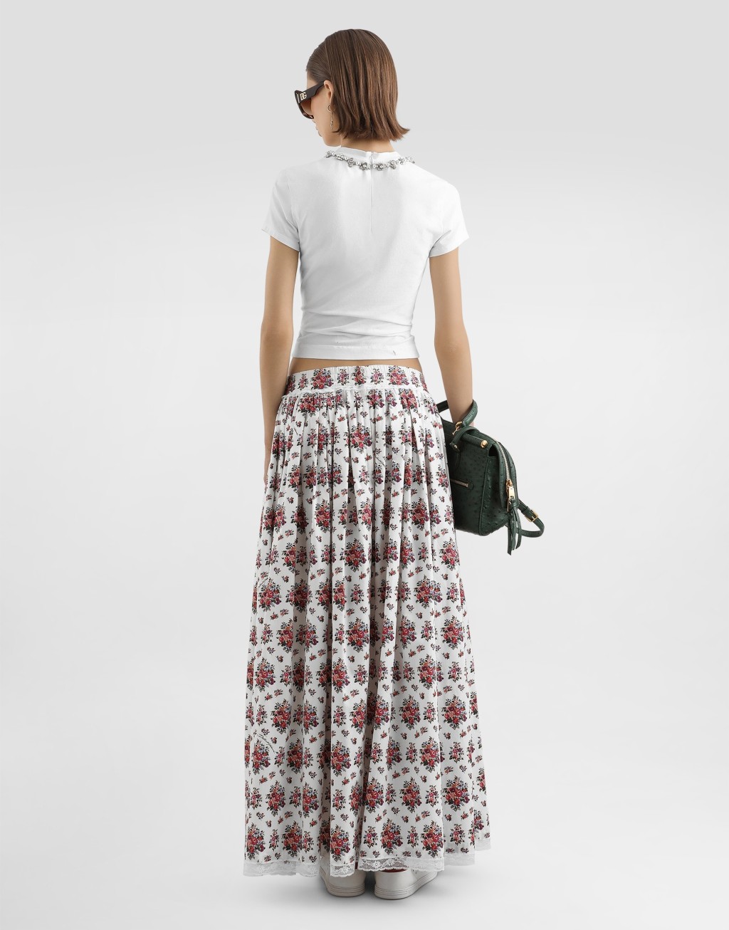 针织T恤 饰以DG贴布与水晶3