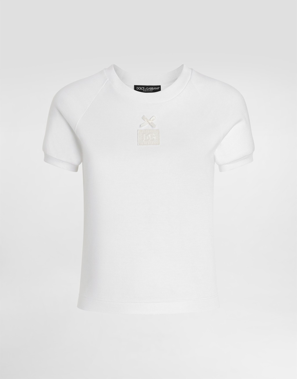 针织T恤 饰以刺绣标签1