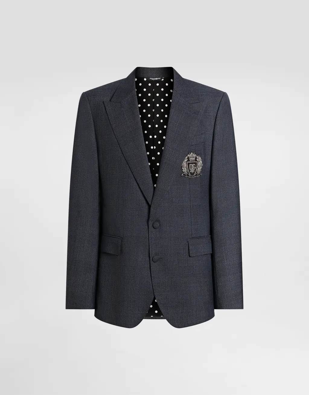 威尔士亲王格纹羊毛 Sicilia Light 单排扣夹克