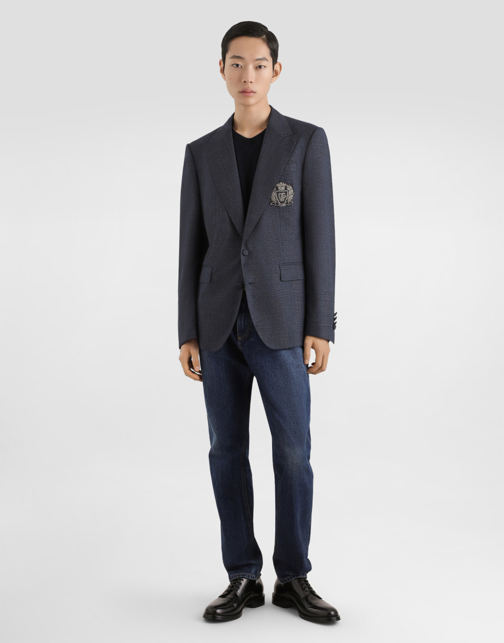 威尔士亲王格纹羊毛 Sicilia Light 单排扣夹克2