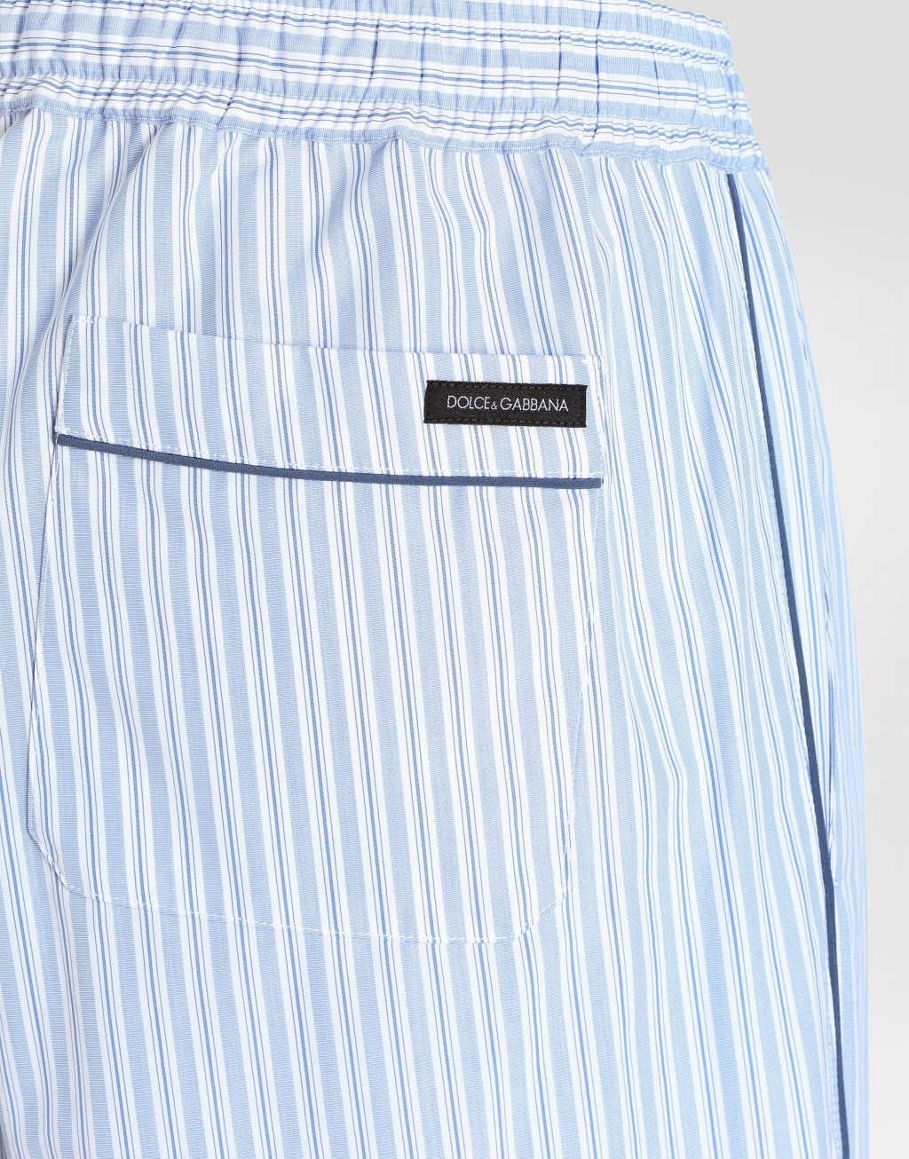 条纹棉质府绸长裤4