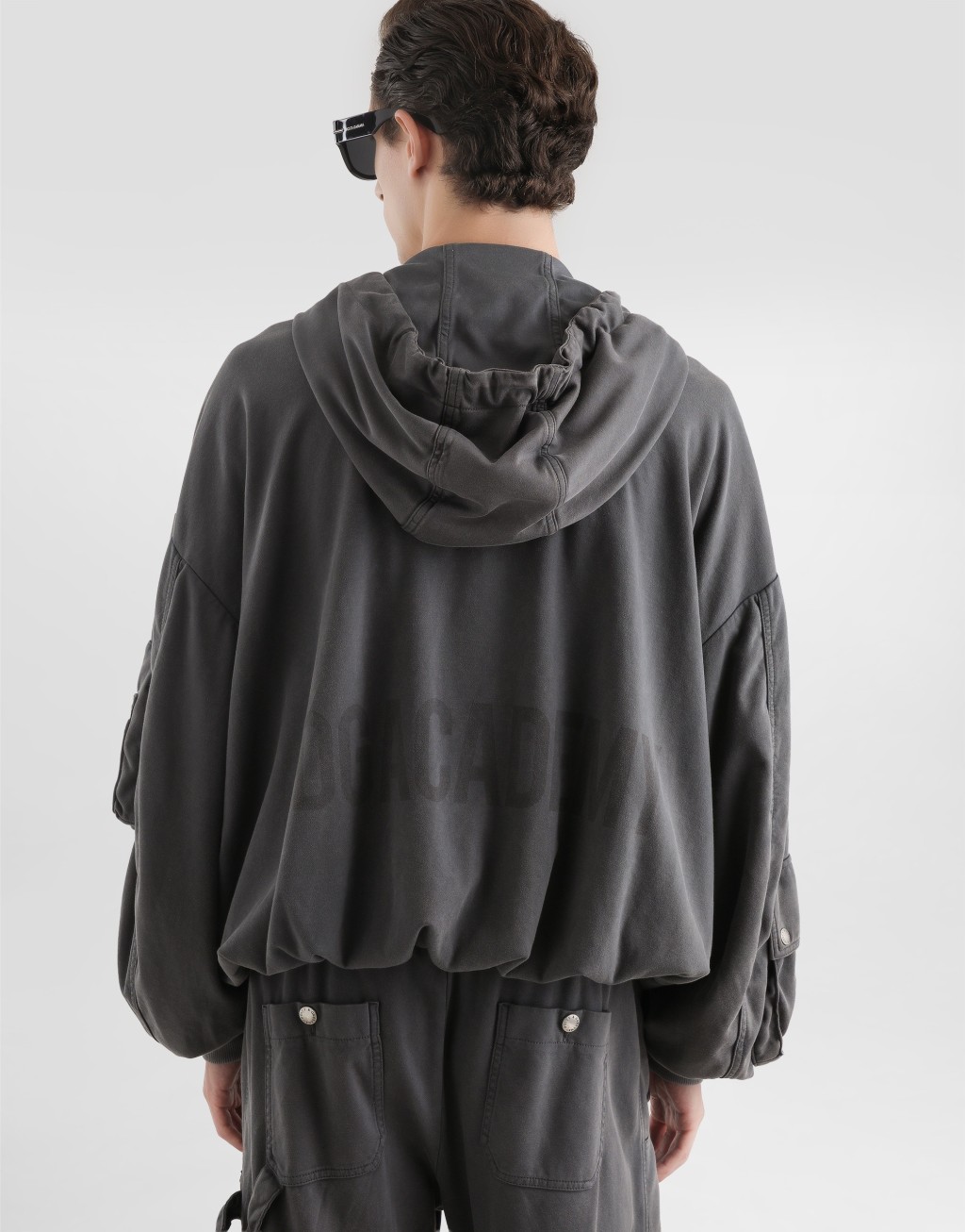 复古饰面针织连帽卫衣5