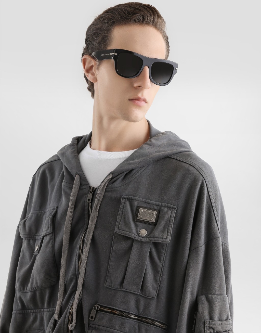 复古饰面针织连帽卫衣4