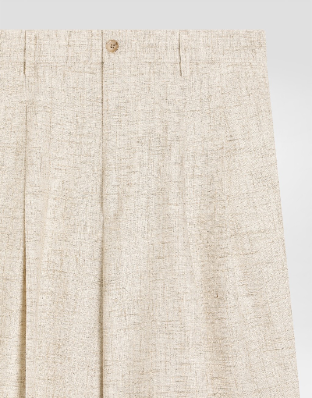 花呢质感亚麻与粘胶纤维长裤3