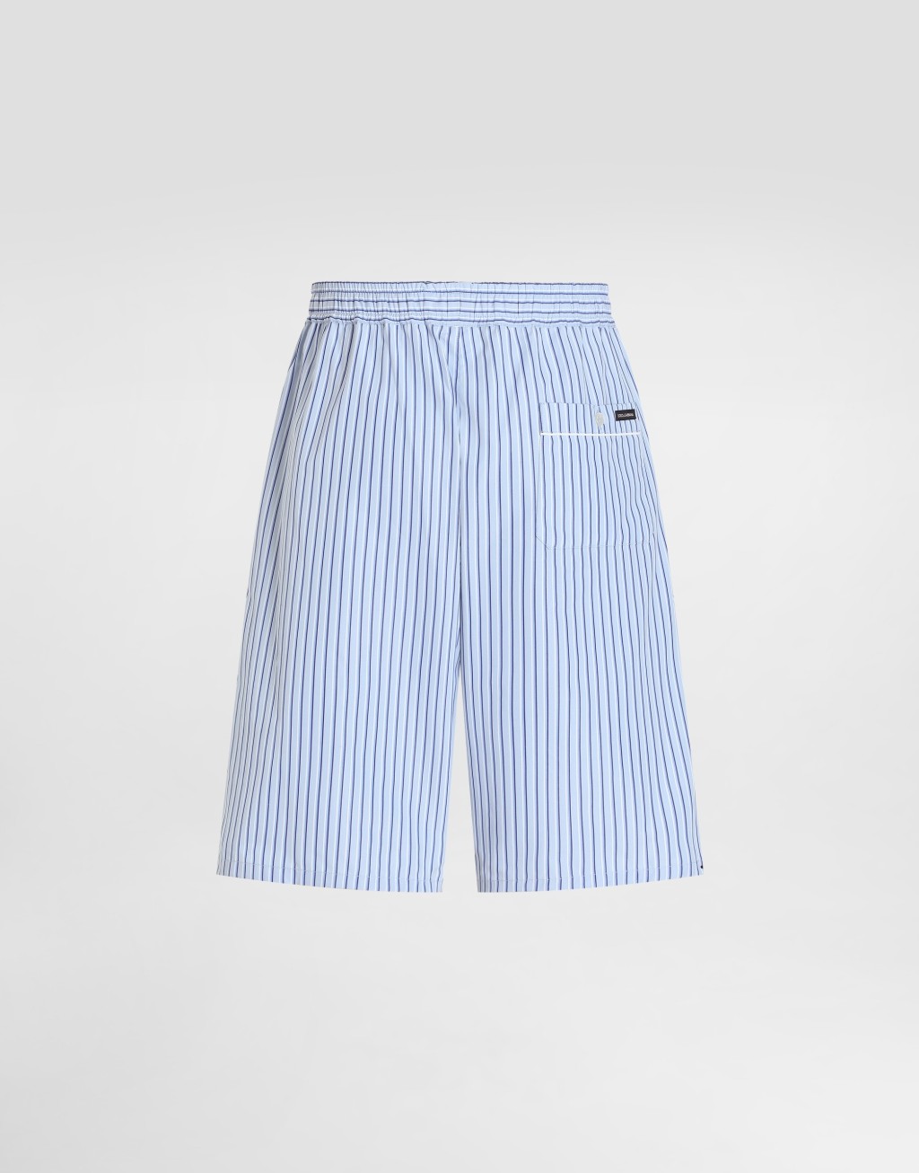 条纹府绸百慕大短裤2