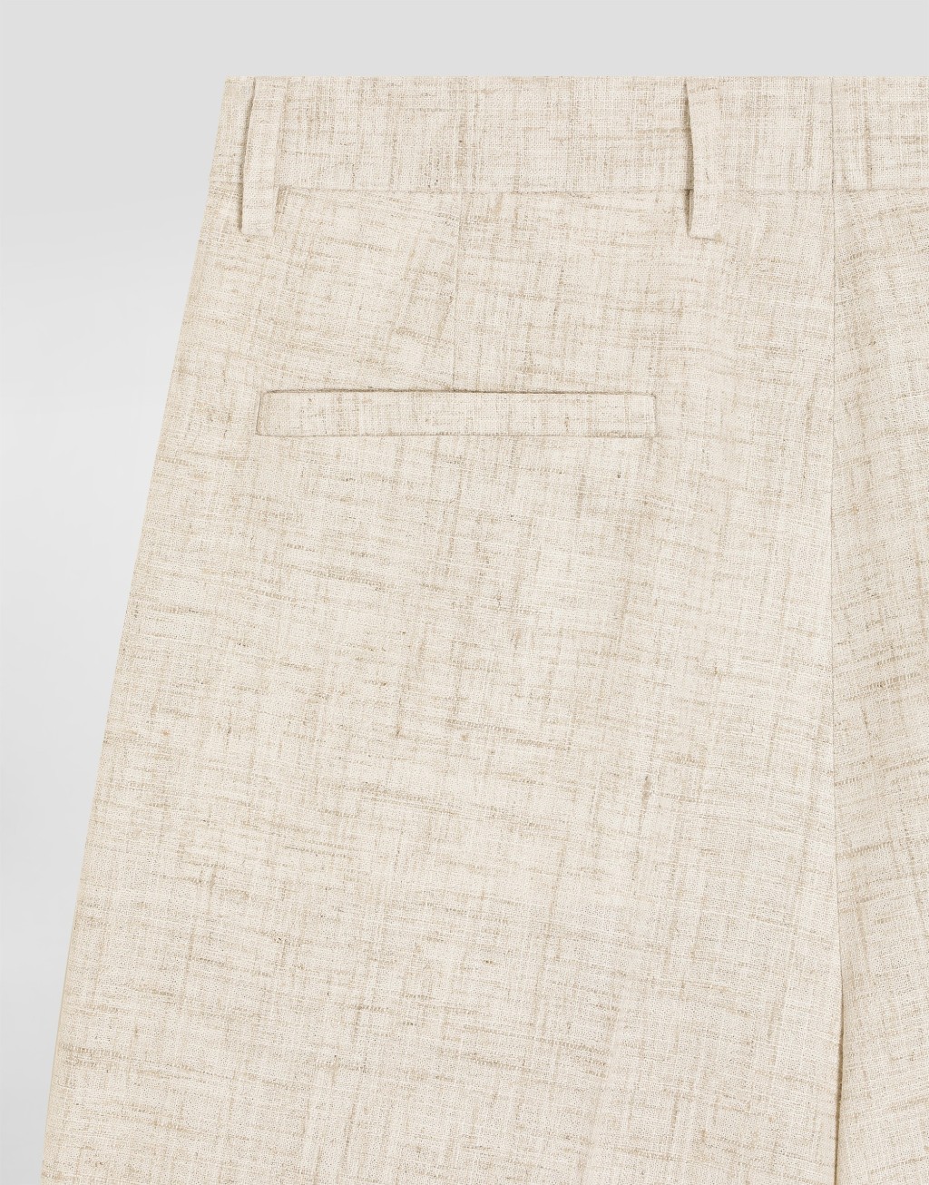 花呢质感亚麻与粘胶纤维长裤4