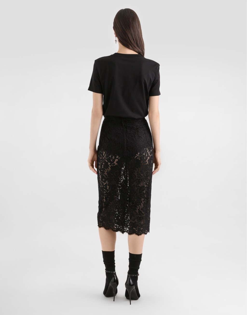 Cordonetto 蕾丝中长裙3