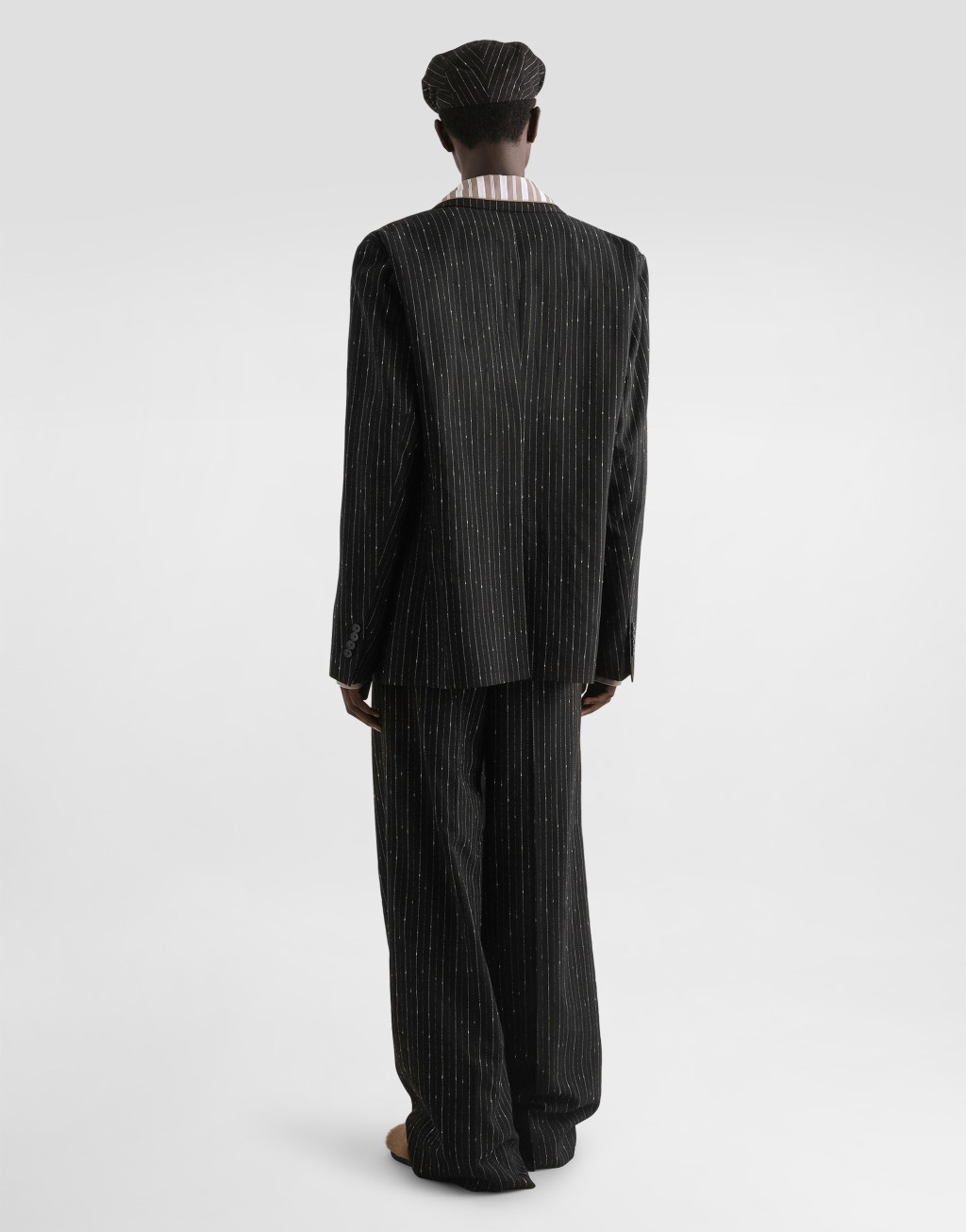 条纹府绸华美长裤3