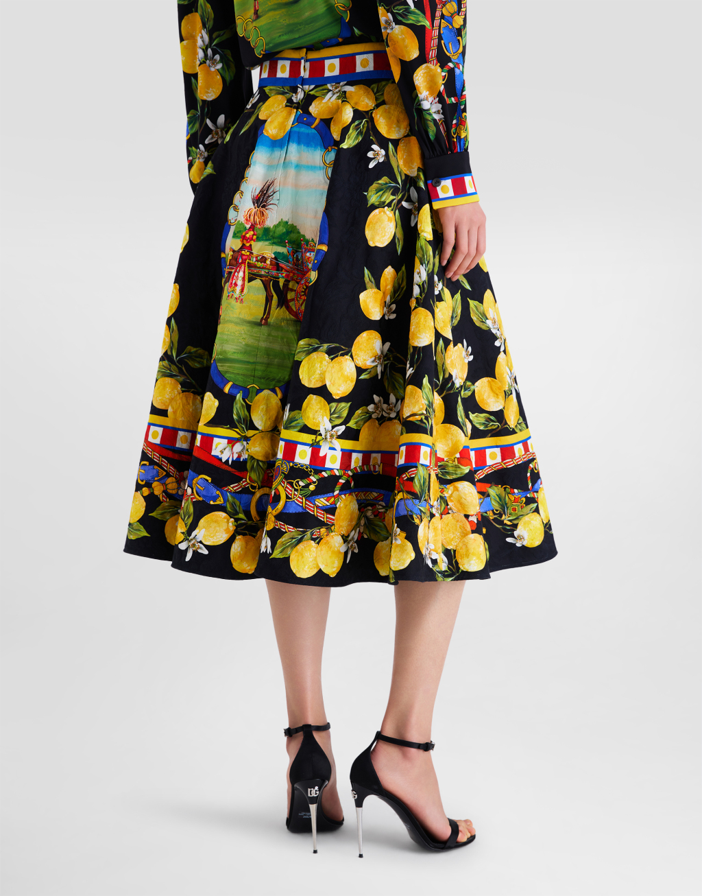 印花提花织锦半裙5