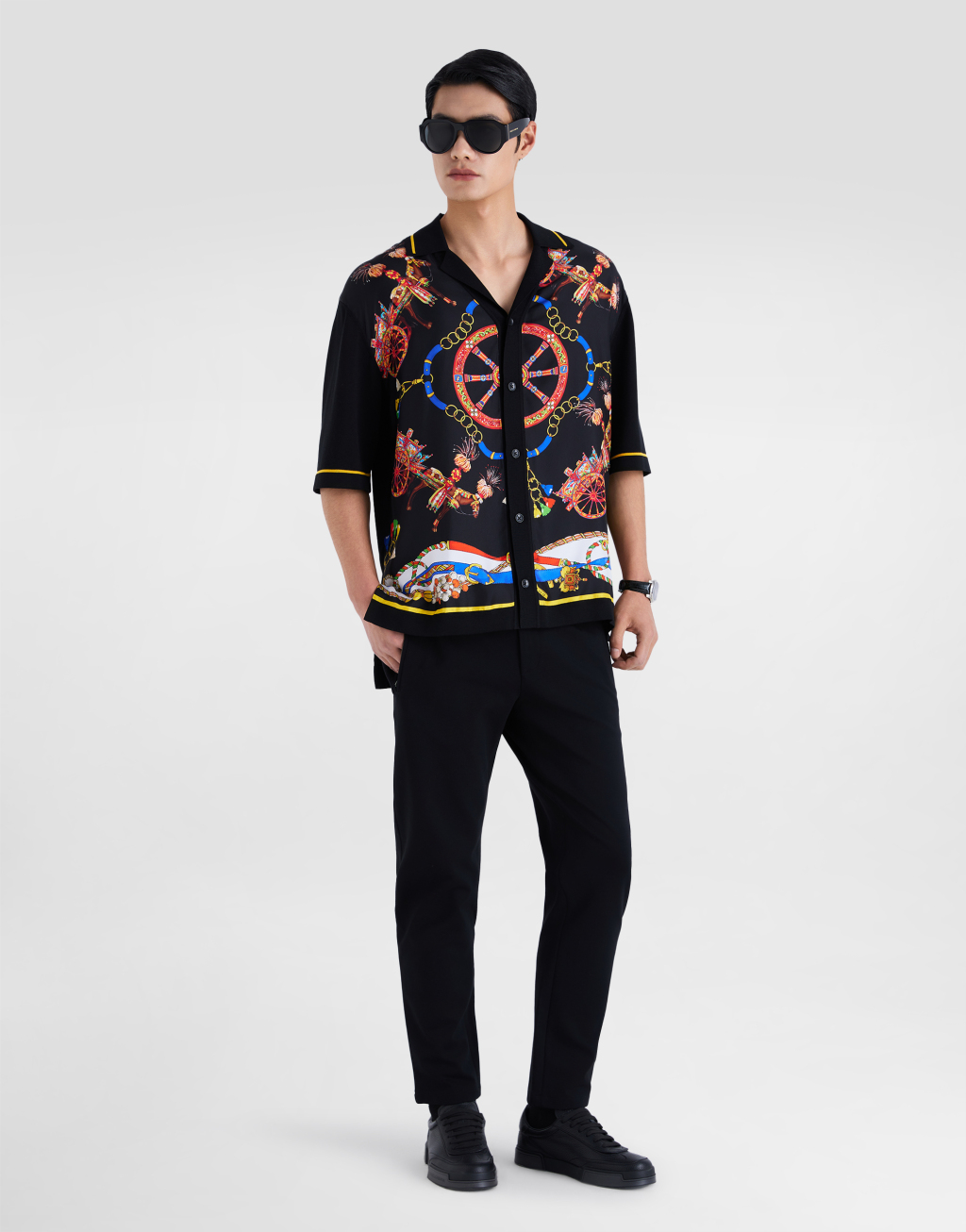 Carretto 印花斜纹衬衫2