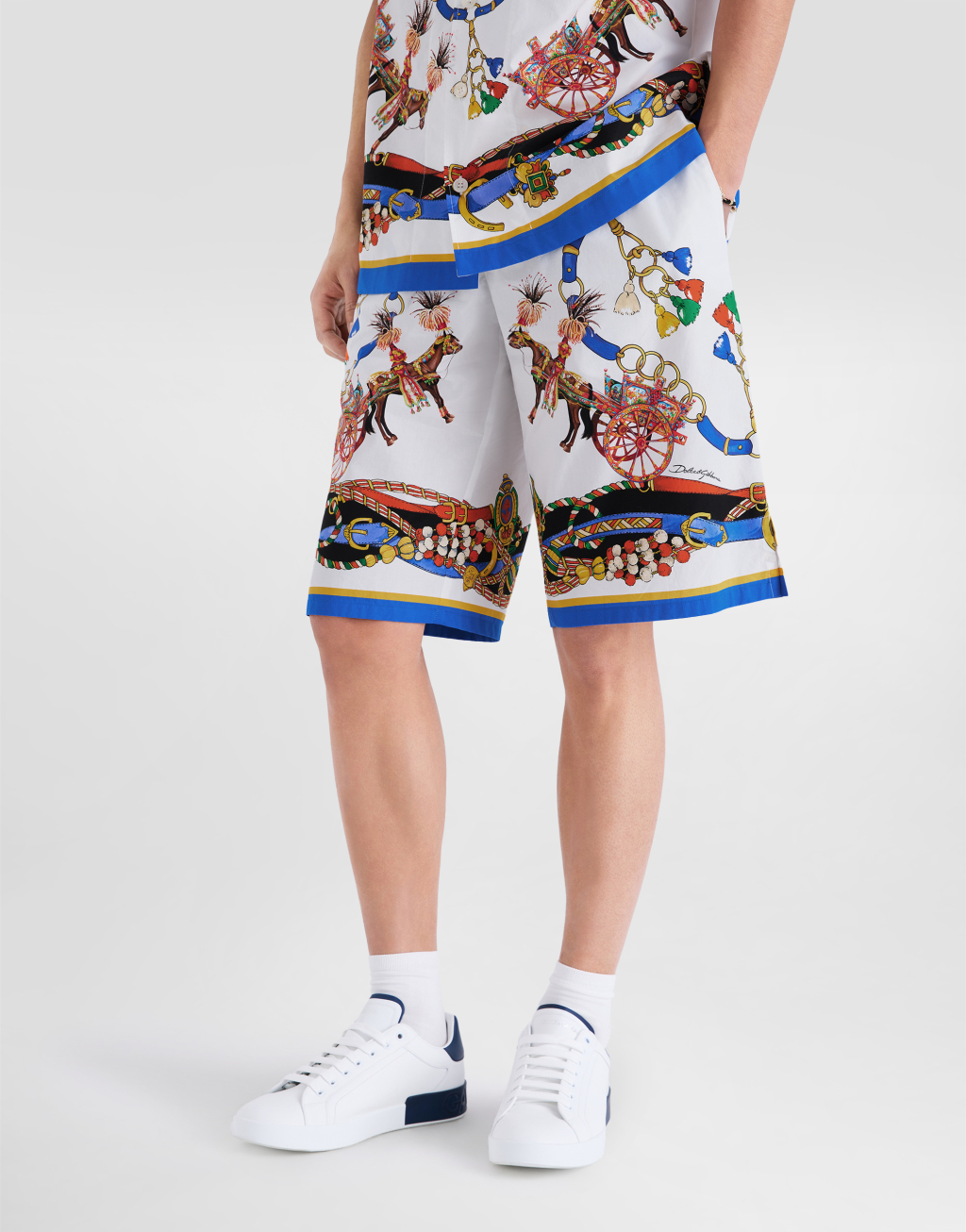 印花府绸 Vanity 百慕大短裤4