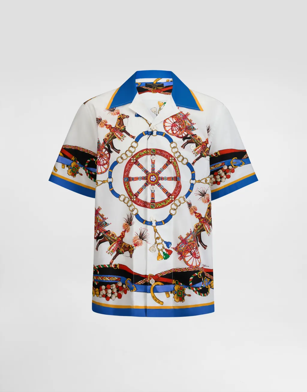 印花府绸夏威夷衬衫