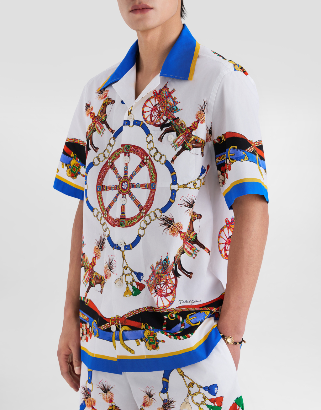 印花府绸夏威夷衬衫5