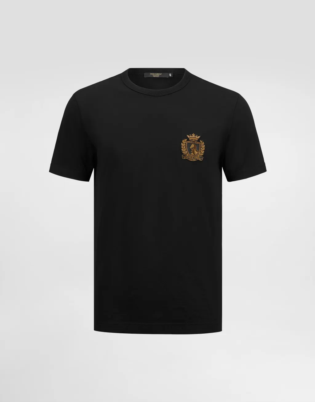 棉质纹章贴饰T恤