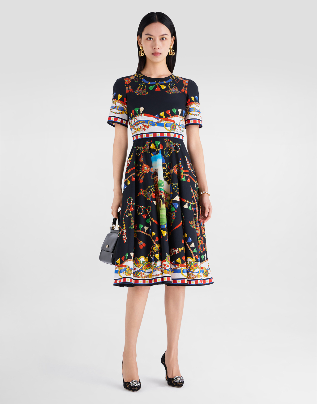 印花府绸连衣裙2