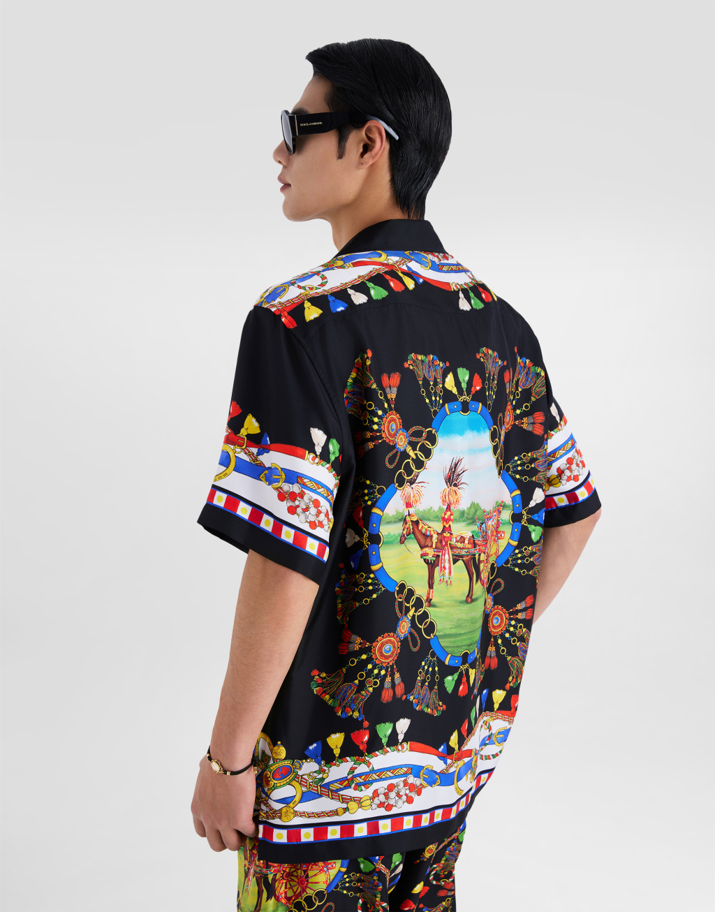 印花真丝斜纹夏威夷衬衫5