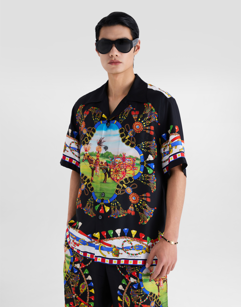 印花真丝斜纹夏威夷衬衫4