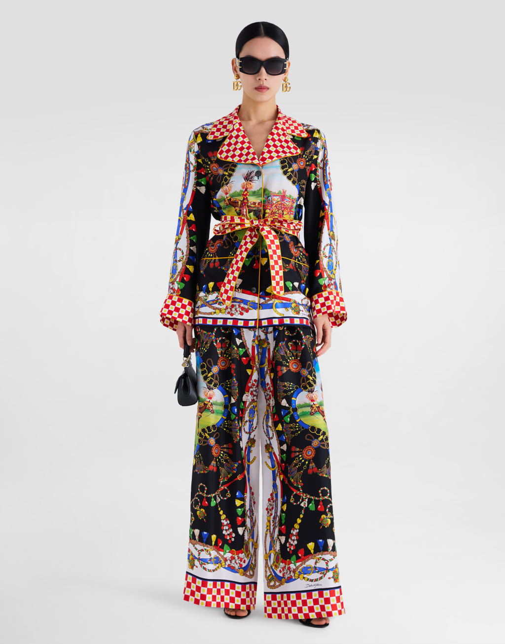 印花真丝斜纹衬衫2