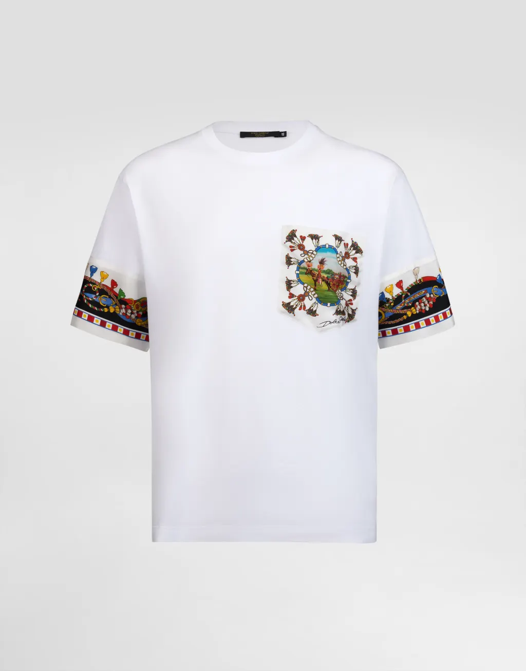 棉丝混纺印花 T 恤