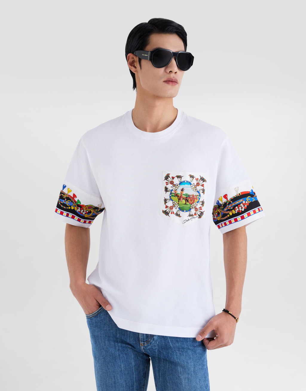 棉丝混纺印花 T 恤5