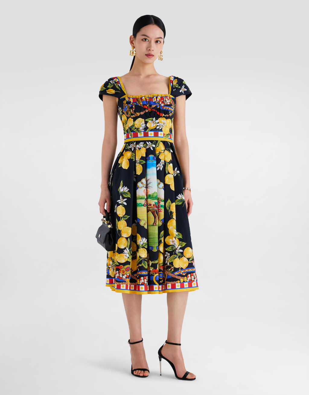 印花府绸连衣裙2