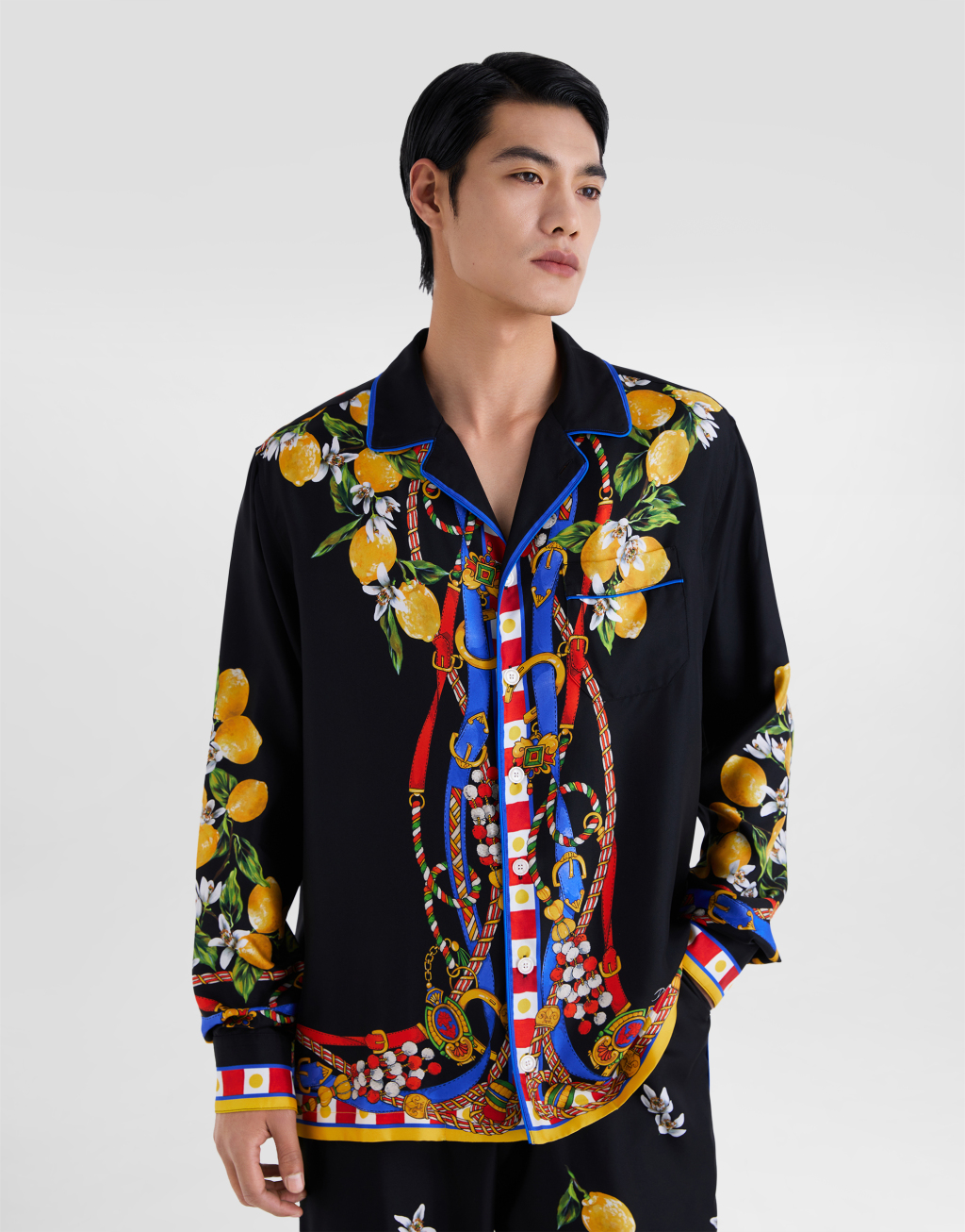 印花真丝斜纹衬衫4