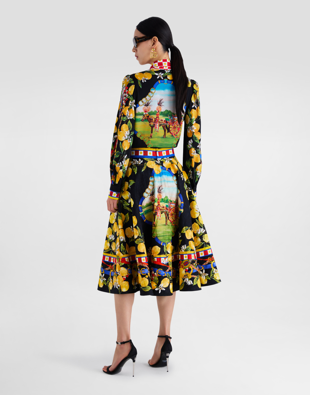 印花提花织锦半裙3