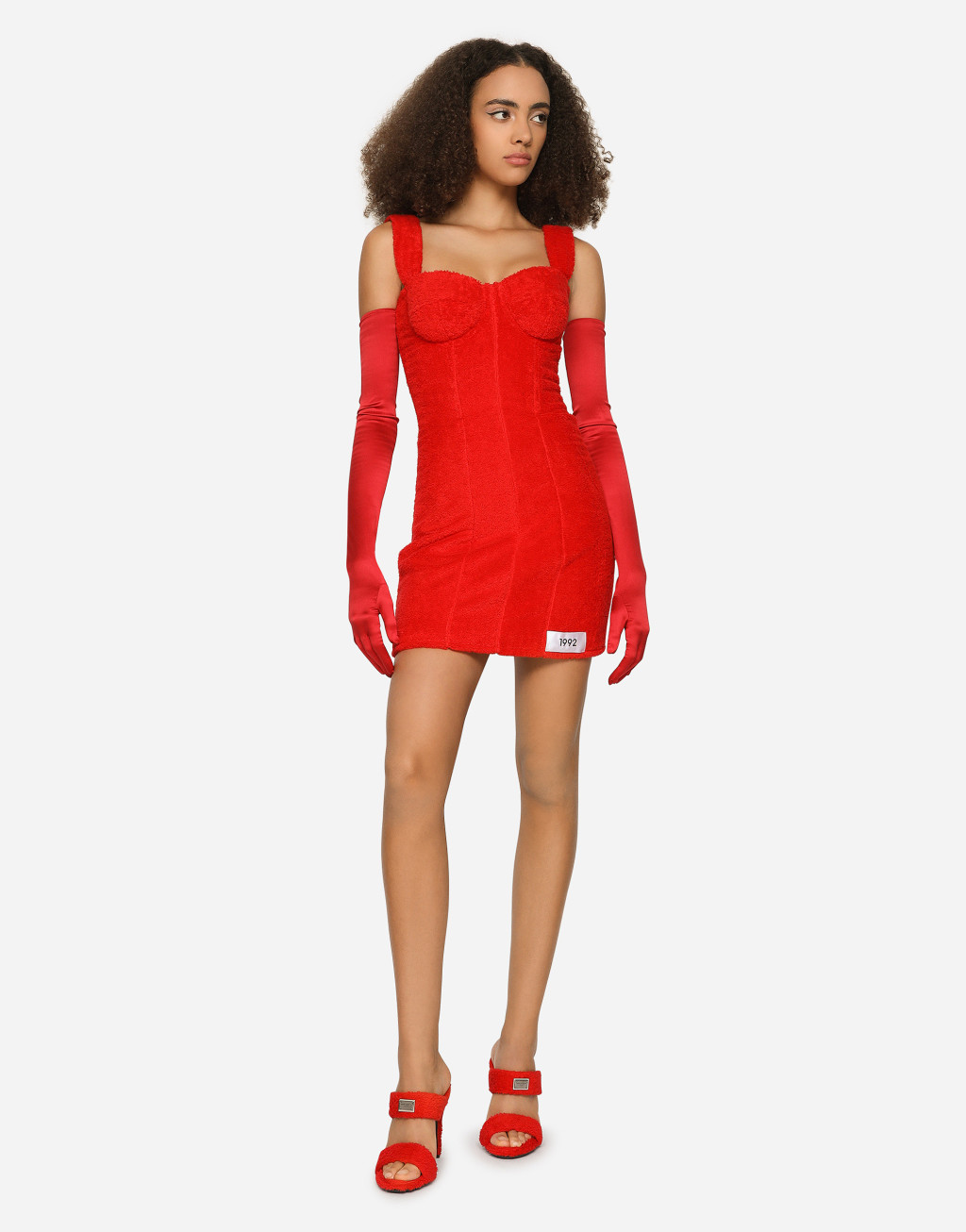 毛巾布迷你连衣裙2